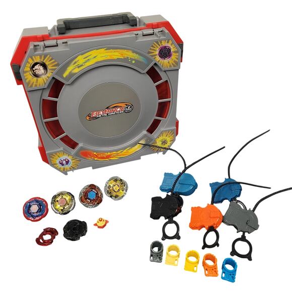 Beyblade Metal Masters Mobile Beystadium Portable Battle Arena Bundle Set - Picture 1 of 16